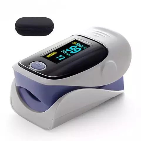 Oxímetro digital de dedo OLED pulso pulsioximetro SPO2 PR alarme de sa