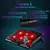 Coolcold 17 polegada gamer portátil cooler seis ventiladores tela led duas port - loja online
