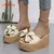Aphixta 9cm saltos slides sapatos femininos mulher chinelos chinelos cunha sapat - loja online