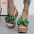 Aphixta 9cm saltos slides sapatos femininos mulher chinelos chinelos cunha sapat - magazine digital