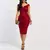 Imagem do Elegante renda noite vestido de festa de casamento para mulheres sexy oco para f