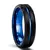 Tigray 6/8/10mm azul &amp; preto masculino anel de carboneto de tungstênio linh - loja online