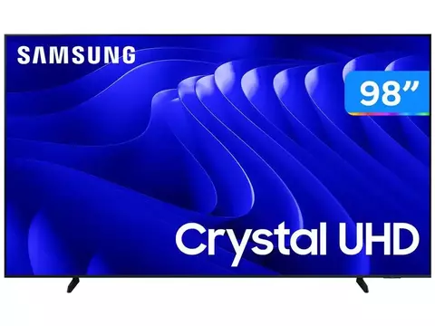 Smart TV 98" 4K UHD Crystal UHD LED Samsung Super Big 98DU9000 VA 120Hz Wi-Fi Bl