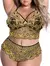 Sexy conjunto de roupa interior de renda tamanho grande conjunto de duas peças - comprar online