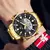 relógio masculinos de pulso de marca de luxo, dourado, com pulseira de aço inoxidável na internet