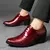 Luxo vermelho salto alto sapato masculino moda mocassim homem sapatos de casamen na internet