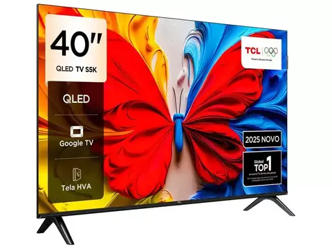 Smart TV 40" TCL Full HD QLED 40S5K Google TV 2 HDMI