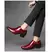 Luxo vermelho salto alto sapato masculino moda mocassim homem sapatos de casamen