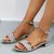 Sandálias femininas saltos de verão sapatos casuais dedo do pé aberto verão