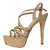 novo sandálias de salto alto 14cm plataforma tornozelo - comprar online