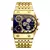 Relógios dos homens Mens Quartz Couro Casual Pulseira de Pulso Sports - magazine digital