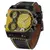 Relógios dos homens Mens Quartz Couro Casual Pulseira de Pulso Sports - magazine digital