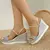 Sandálias de salto alto para mulheres, cunhas, sapatos de grife plataforma exc - magazine digital