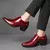 Luxo vermelho salto alto sapato masculino moda mocassim homem sapatos de casamen - magazine digital