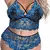 Sexy conjunto de roupa interior de renda tamanho grande conjunto de duas peças