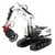 Huina brinquedo veículo de engenharia de controle remoto 1594 22 tong liga mode - comprar online