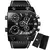 Imagem do Relógios dos homens Mens Quartz Couro Casual Pulseira de Pulso Sports