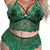Sexy conjunto de roupa interior de renda tamanho grande conjunto de duas peças