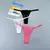 3 pçs ajustável sexy transparente tanga calcinha feminina renda roupa interior - magazine digital