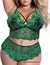 Sexy conjunto de roupa interior de renda tamanho grande conjunto de duas peças - comprar online