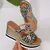 Plataforma grossa cunha saltos leopardo reivindicados femininos sexy peep toe es - magazine digital