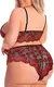 Sexy conjunto de roupa interior de renda tamanho grande conjunto de duas peças - comprar online