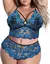 Sexy conjunto de roupa interior de renda tamanho grande conjunto de duas peças - Loja magazine digital