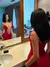 Ahagaga Mini vestido feminino sexy magro dobras profundas com decote - loja online