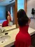Ahagaga Mini vestido feminino sexy magro dobras profundas com decote