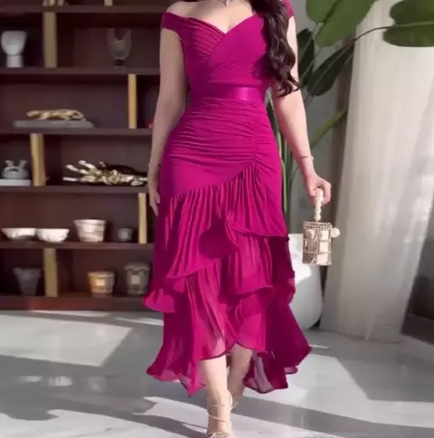 Nova moda 2025 verão vestidos elegantes para mulheres estilo doce cor sól