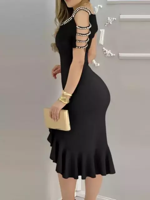 Moda outono inverno cor sólida festa fora do ombro vestido sexy em torno do pes