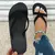 Chinelos de cunha para mulheres 5.5/3cm de salto alto dedo do pé aberto casual na internet
