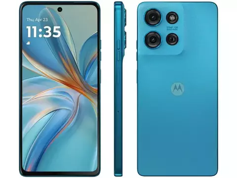 Smartphone Motorola Moto G75 256GB Azul 5G 16GB RAM 6,8" Câm. Dupla Selfie 16MP