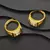 anel masculino Poderoso luxo 9999 24k ouro real incrustado com pedras preciosas - magazine digital
