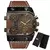 Relógios dos homens Mens Quartz Couro Casual Pulseira de Pulso Sports na internet
