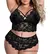 Imagem do Sexy conjunto de roupa interior de renda tamanho grande conjunto de duas peças