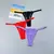 3 pçs ajustável sexy transparente tanga calcinha feminina renda roupa interior