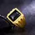 Anel de imitação de gema de ouro areia vietnã para homens 24k banhado a ouro - comprar online
