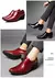 Imagem do Luxo vermelho salto alto sapato masculino moda mocassim homem sapatos de casamen