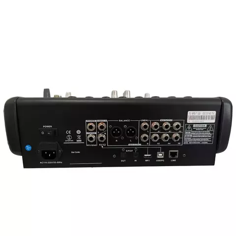 Mixer De Áudio Digital Profissional, Mixing Console, Console, Tabela De Som, 12