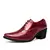 Luxo vermelho salto alto sapato masculino moda mocassim homem sapatos de casamen na internet