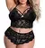 Sexy conjunto de roupa interior de renda tamanho grande conjunto de duas peças - Loja magazine digital