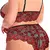Sexy conjunto de roupa interior de renda tamanho grande conjunto de duas peças na internet