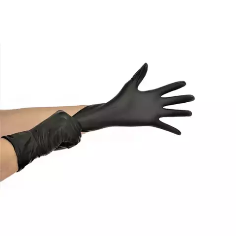 LUVA NITRILICA PRETA SEM PÓ - comprar online