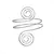 Imagem do Simples Boho Coil Braço Superior Banda Manguito Armlets para Mulheres Meninas