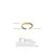 Yhpup Arrivals Anel fino aberto de zircônia de aço inoxidável ajustável 316L - comprar online