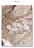 Yhpup Arrivals Brincos suspensos de flor de resina branca para mulheres em aço - comprar online