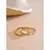 Yhpup Arrivals Anel fino aberto de zircônia de aço inoxidável ajustável 316L - comprar online