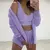 Conjuntos de treino de veludo de três peças para mulheres, roupas fofas, cardi