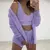 Conjuntos de treino de veludo de três peças para mulheres, roupas fofas, cardi na internet